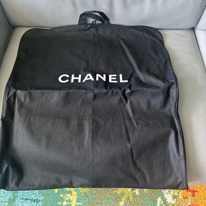 Chanel Garment Luggage Bag Canvas Black Luxury Designer Unisex 22.5”x 49”